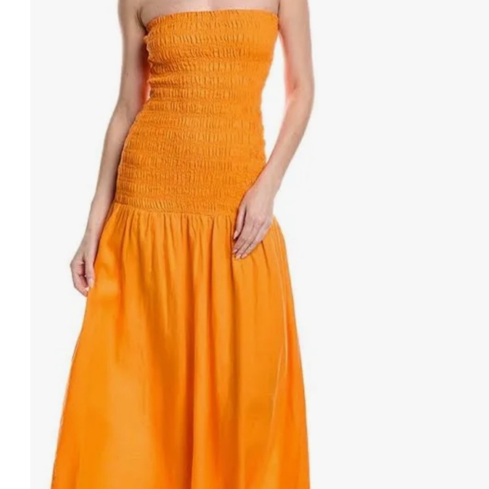 Silvian Heach Chaivi  Strapless Maxi Dress